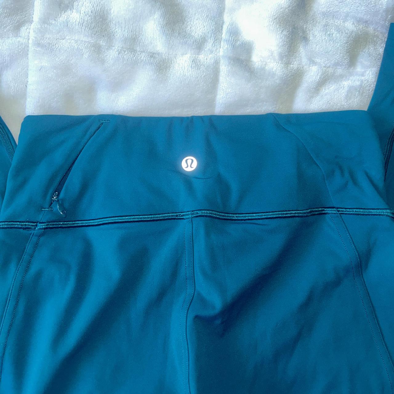 Lululemon leggings with drawstring waist band and... Depop