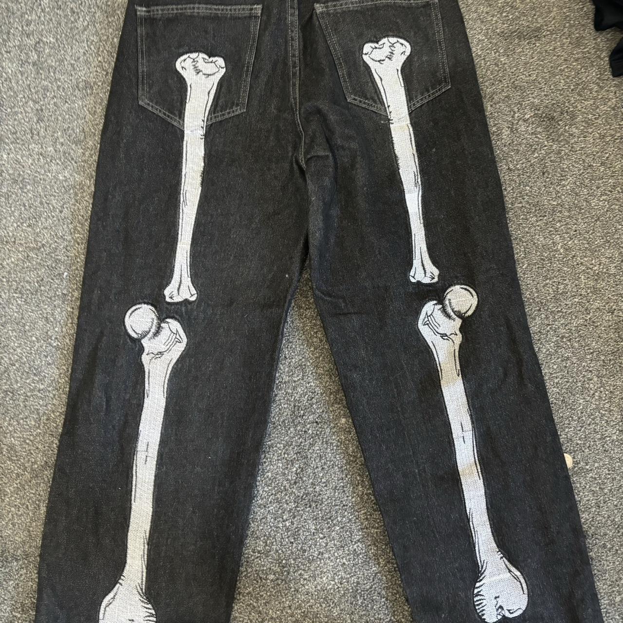 Kenvibe Skelton graphic jeans Really nice baggy... - Depop