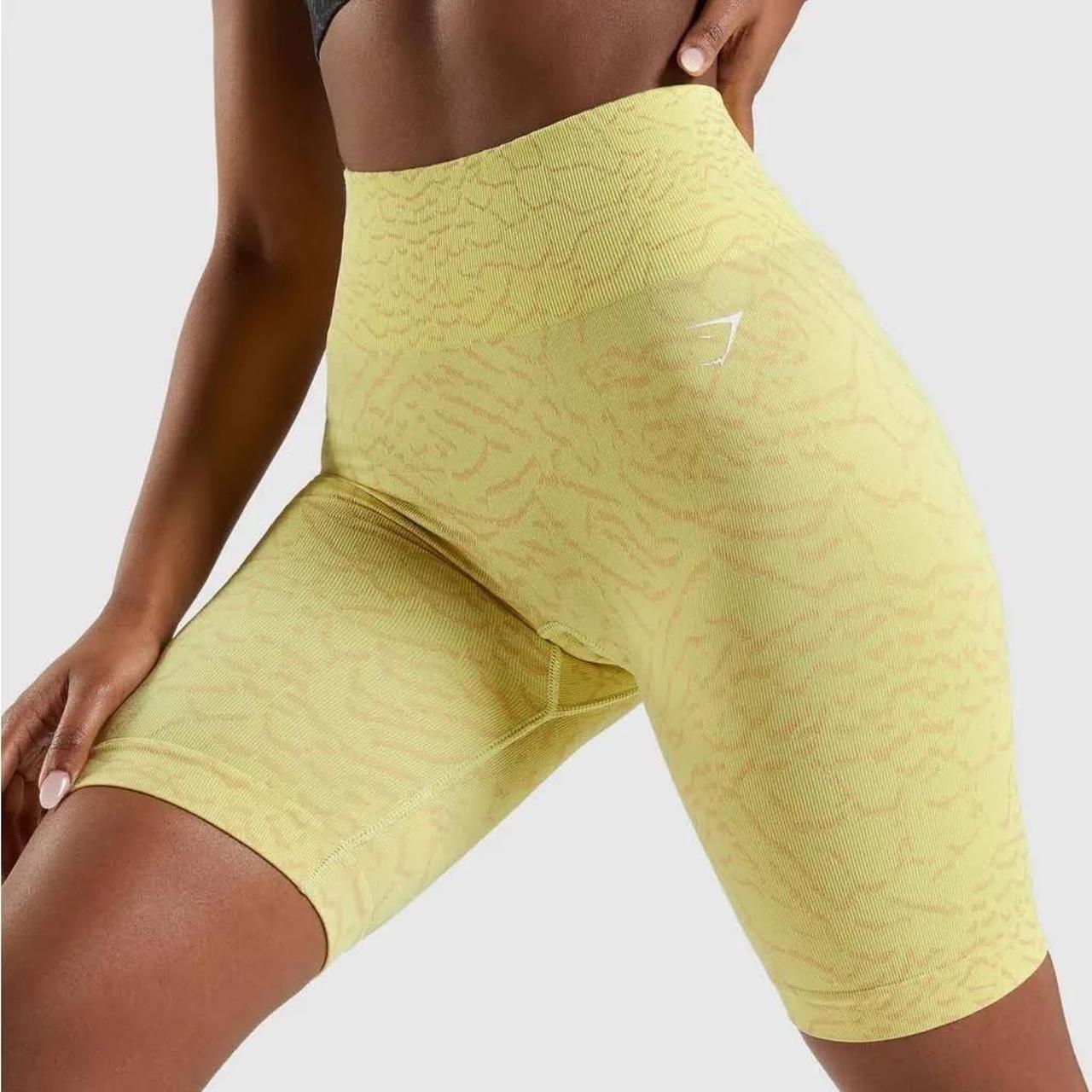 Yellow deals gymshark shorts