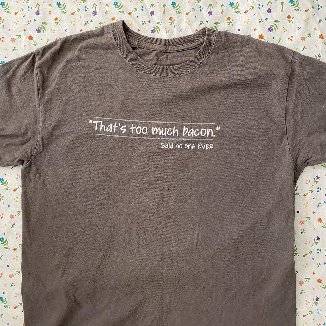 BACON Women's Silver and Grey T-shirt (7)