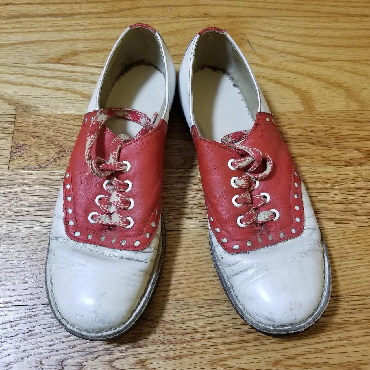 Vintage red saddle shoes. Depop payments only.... - Depop