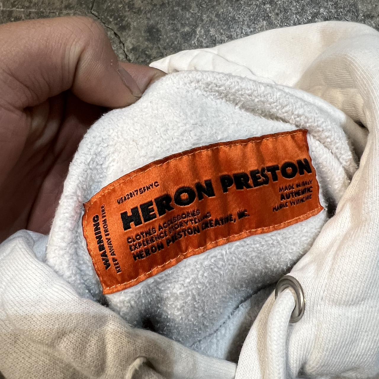 Heron Preston Men's White and Orange Hoodie (4)