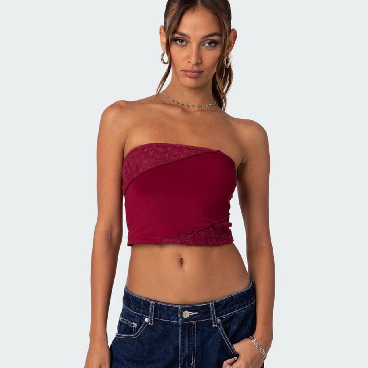 Edikted Strapless Top Bought For 73 Selling For Depop 7186