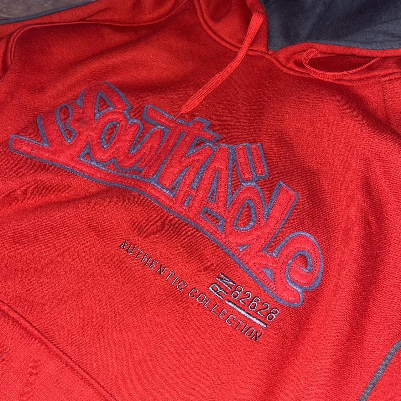 Southpole Men's Red and Blue Hoodie | Depop