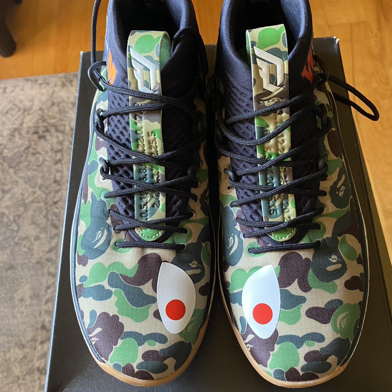 Size 10.5 adidas dame 4 bape callob with original