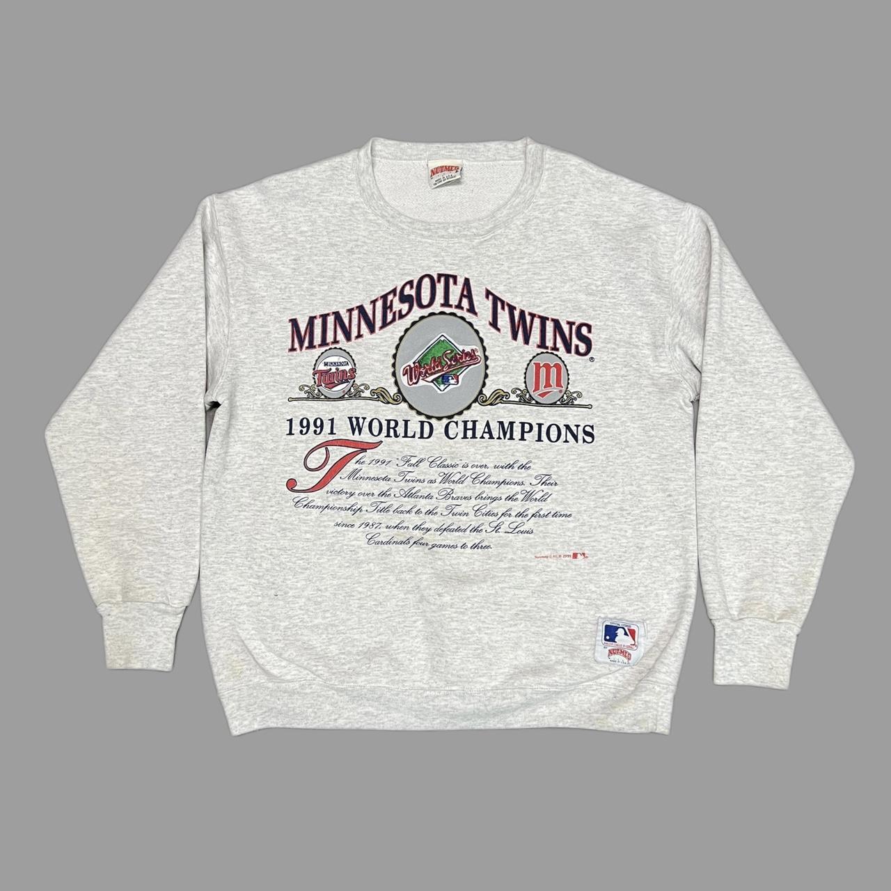 Minnesota Twins Atlanta Braves Shirt 1991 World Series Sweater 