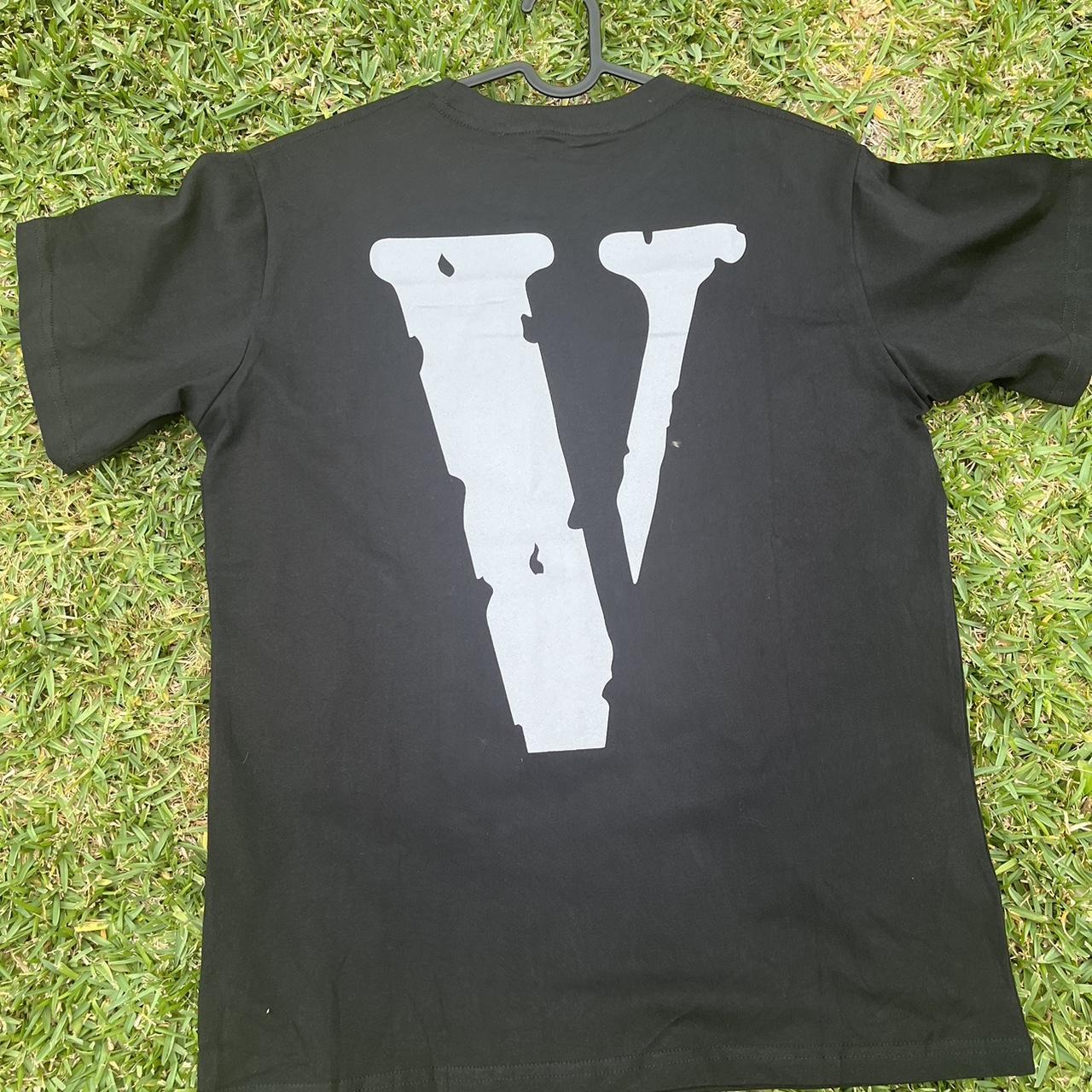 Black and best sale grey vlone shirt