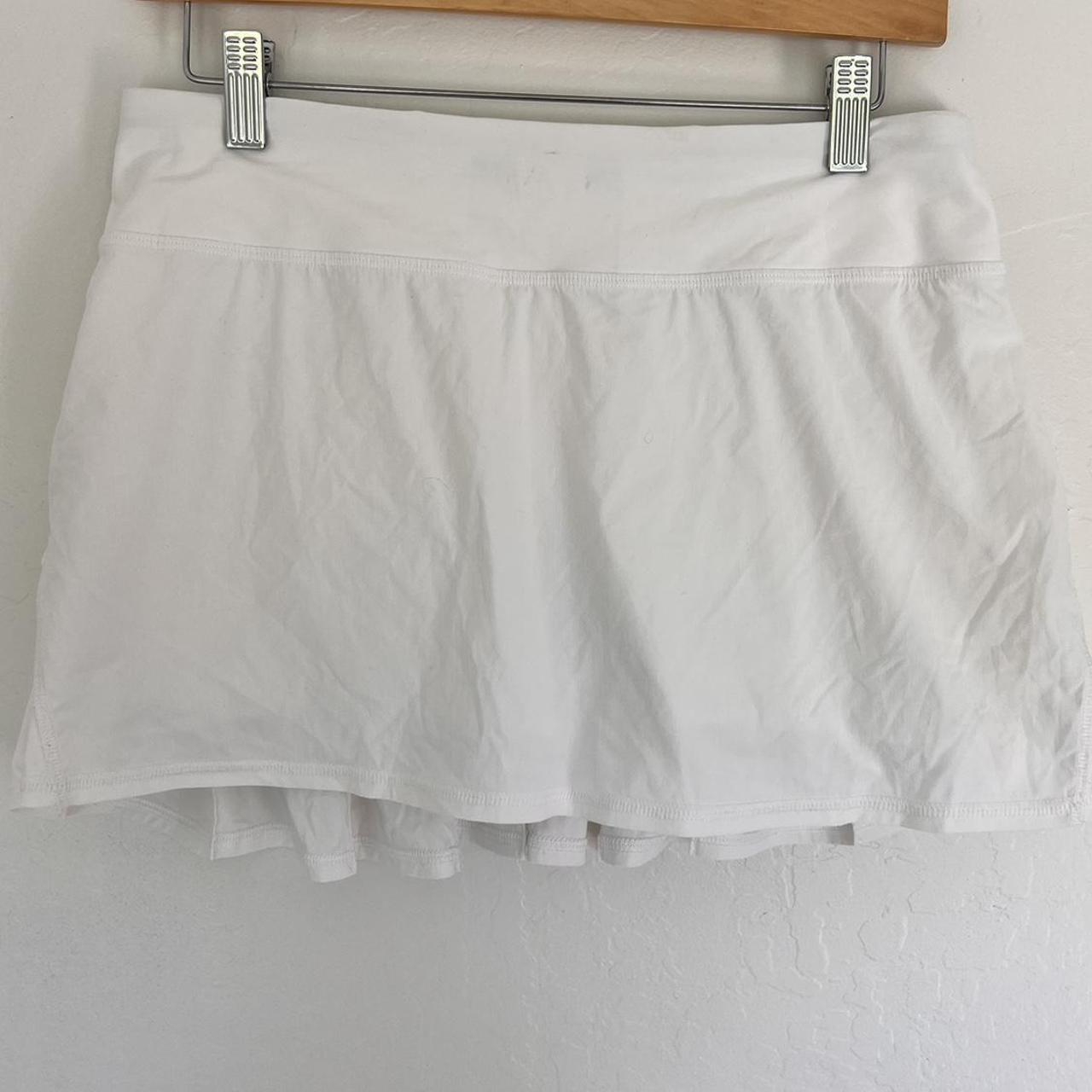 Cute white Lululemon tennis skirt w/ ruffles!... - Depop