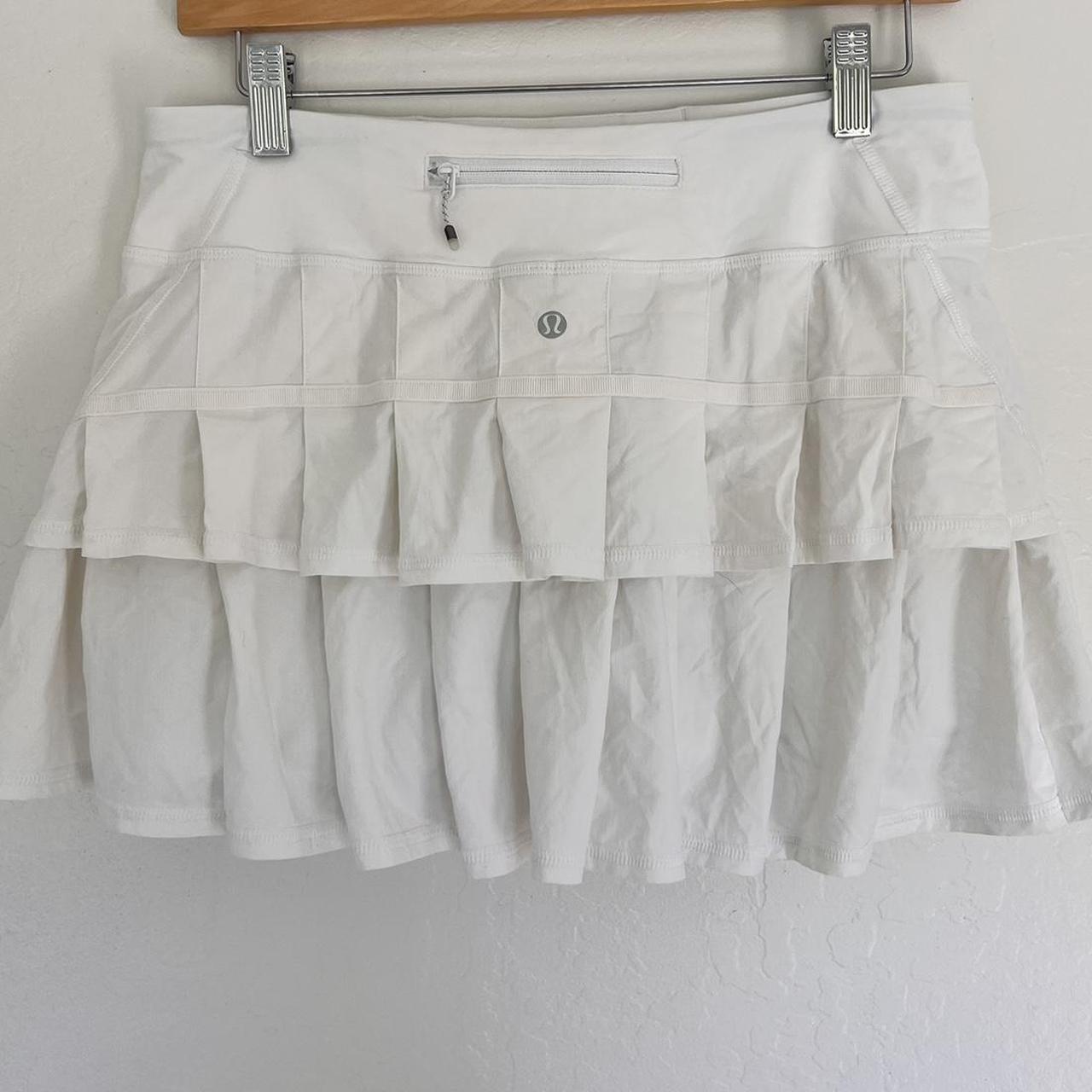 Cute white Lululemon tennis skirt w/ ruffles!... Depop