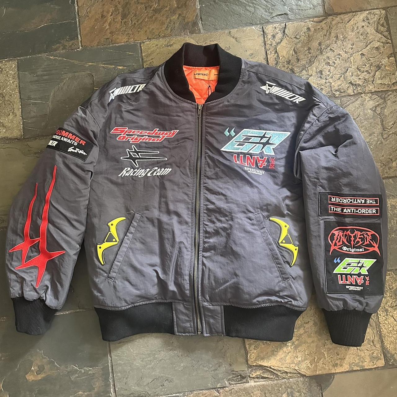 Vetements remake by LOITER racing bomber zip up NEW... | Depop