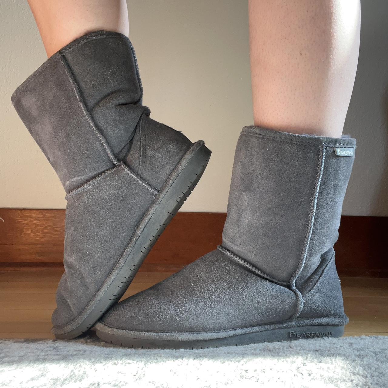 Bearpaw boots hot sale womens grey