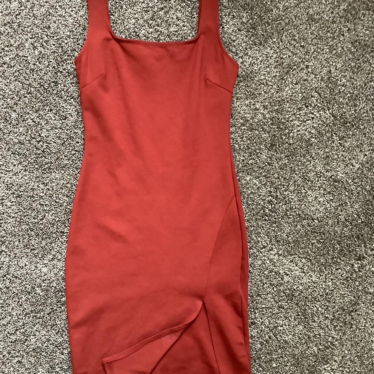 Small Crimson Red Bodycon Dress Brand/ CHOCOLATE - Depop