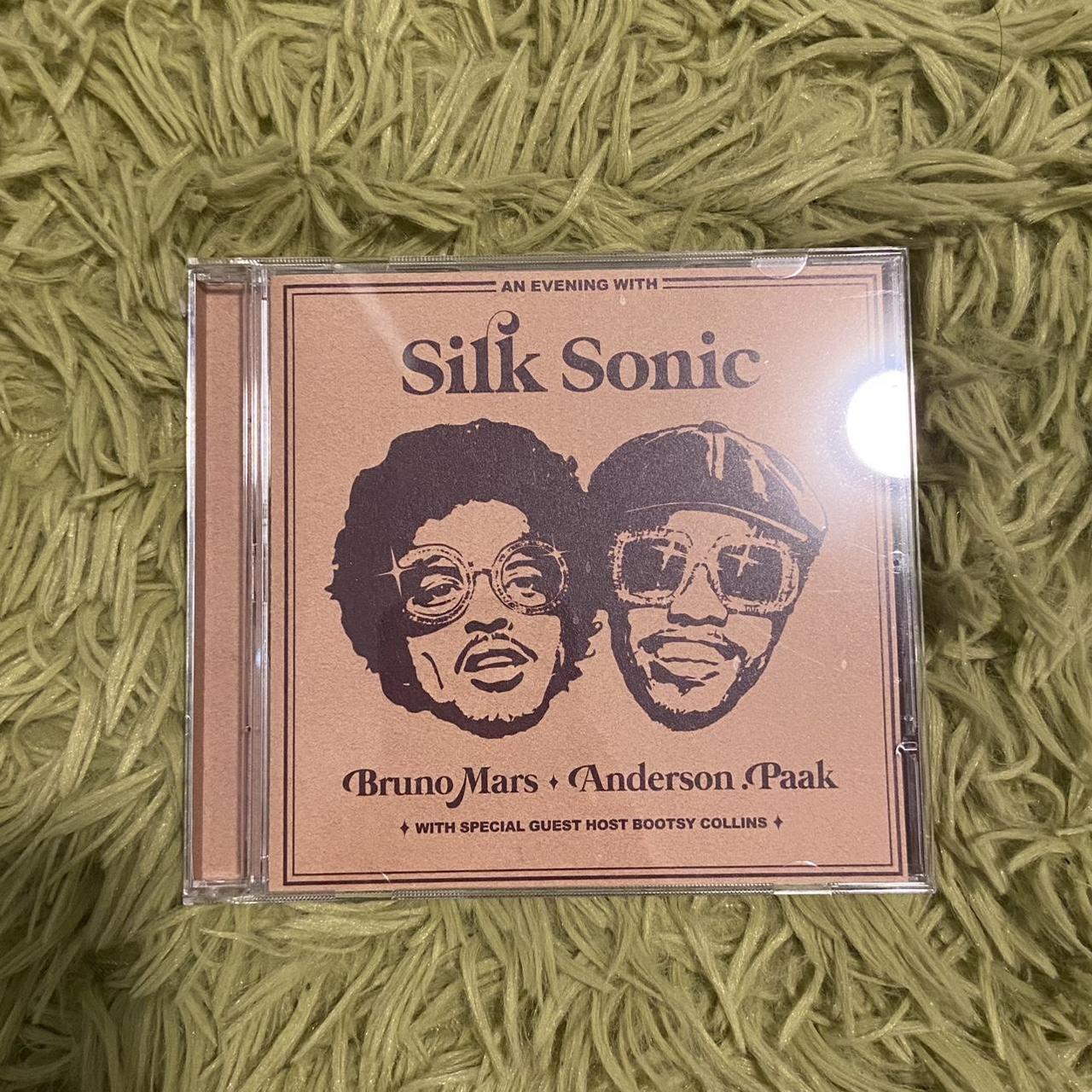 silk sonic cd - never played #silksonic #brunomars... - Depop