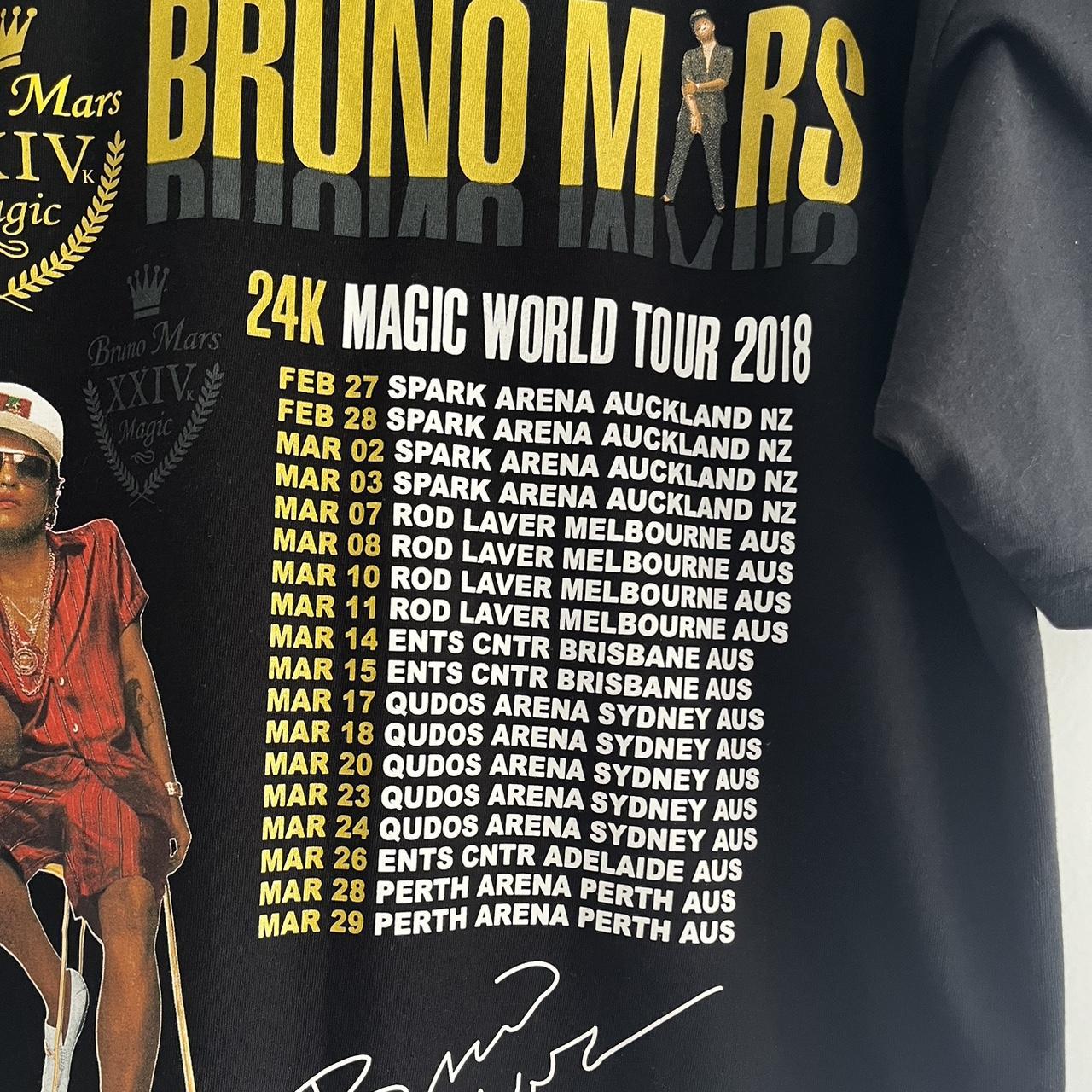 2018 BRUNO MARS 24K Magic World Tour Australia & | Depop