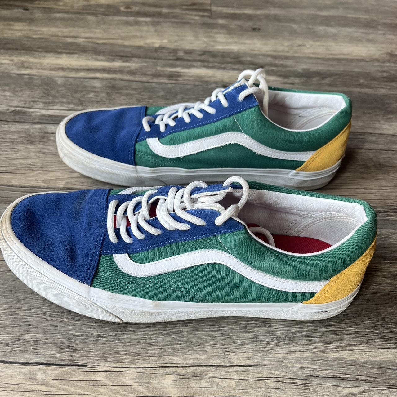 Blue red yellow vans online