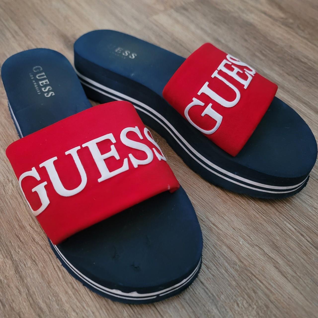 Guess best sale red slides