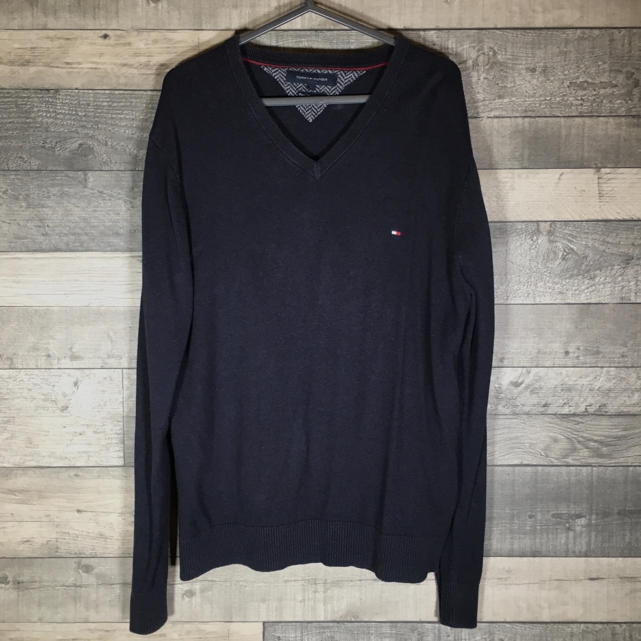 Tommy Hilfiger Men's Navy Jumper | Depop