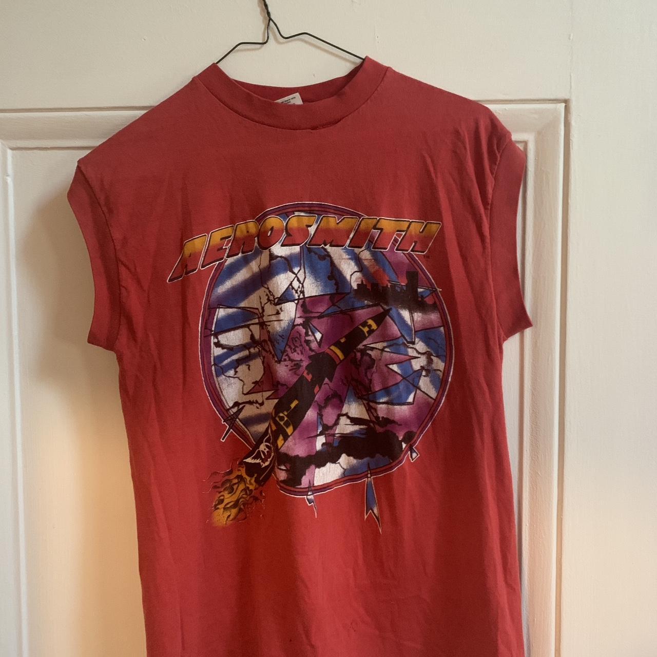 Aerosmith 1986 tour t shirt Marked size L Fits more