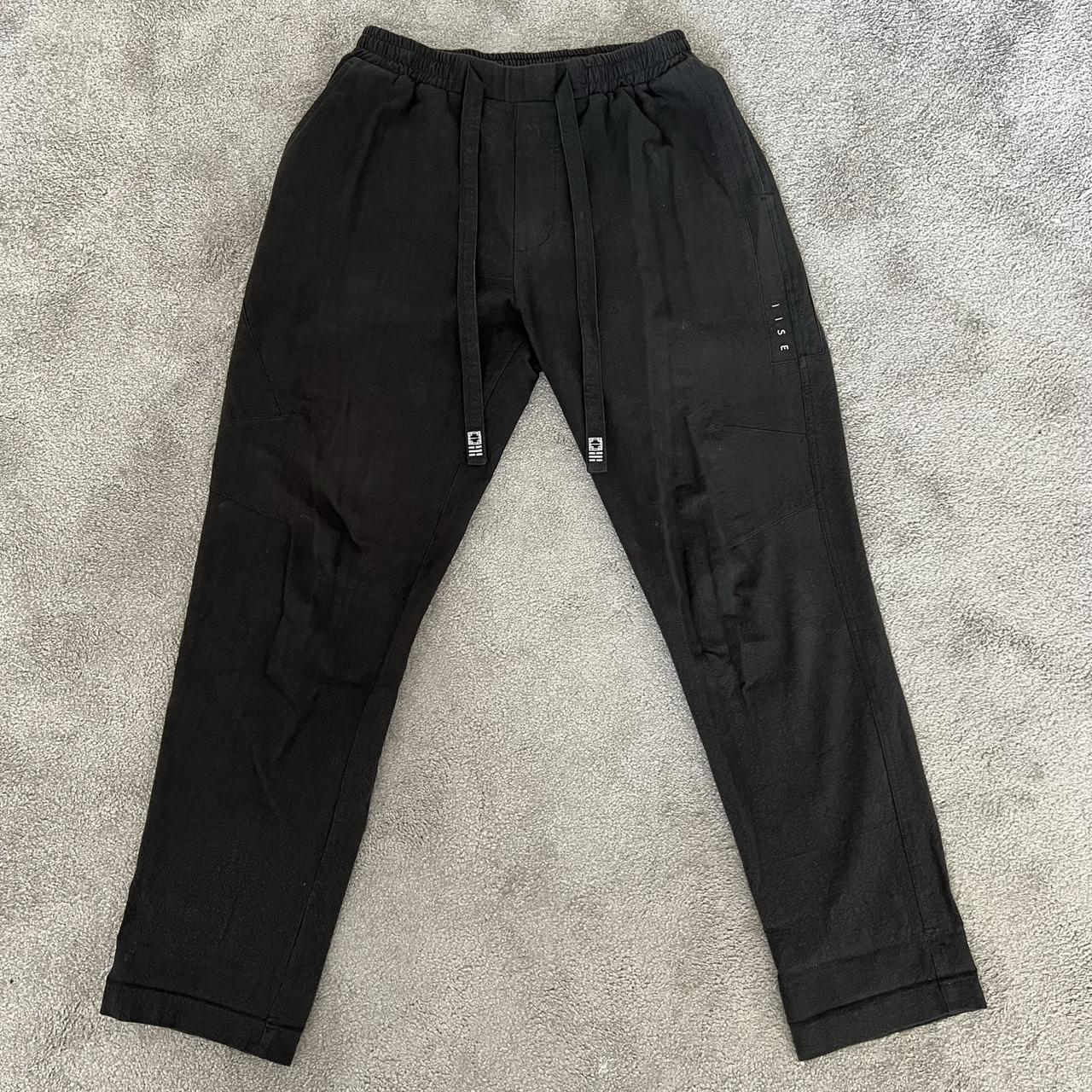 IISE BLACK KARATE TROUSERS medium Elasticated waist... Depop
