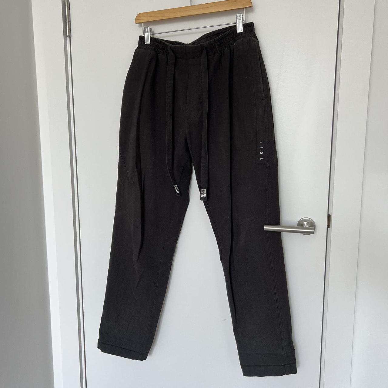 IISE BLACK KARATE TROUSERS medium Elasticated waist... Depop