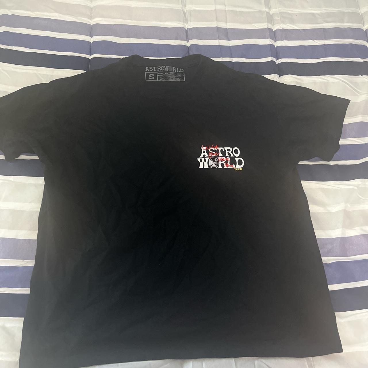 Travis Scott Men's Black and Red T-shirt