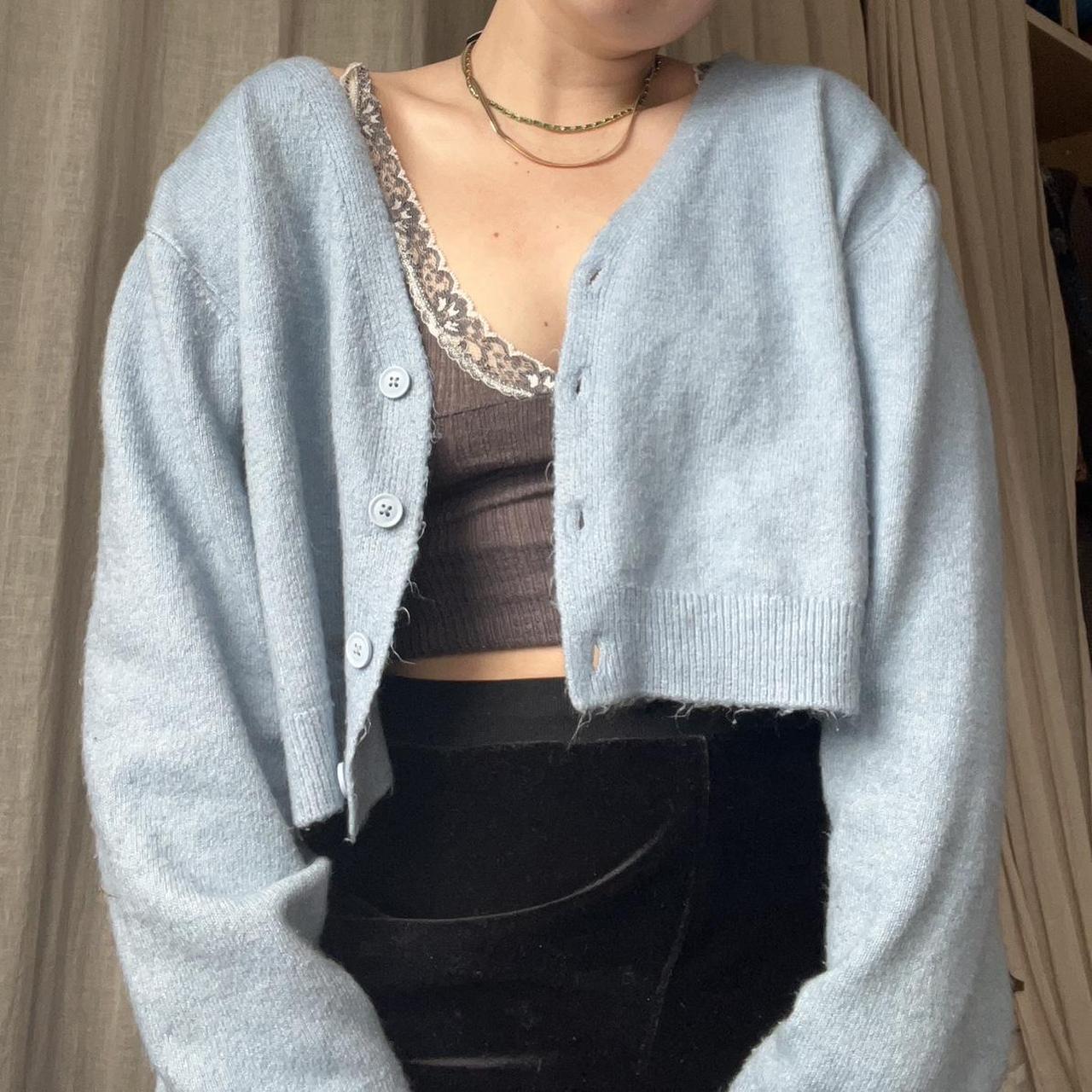 ASOS Women's Blue Cardigan Depop