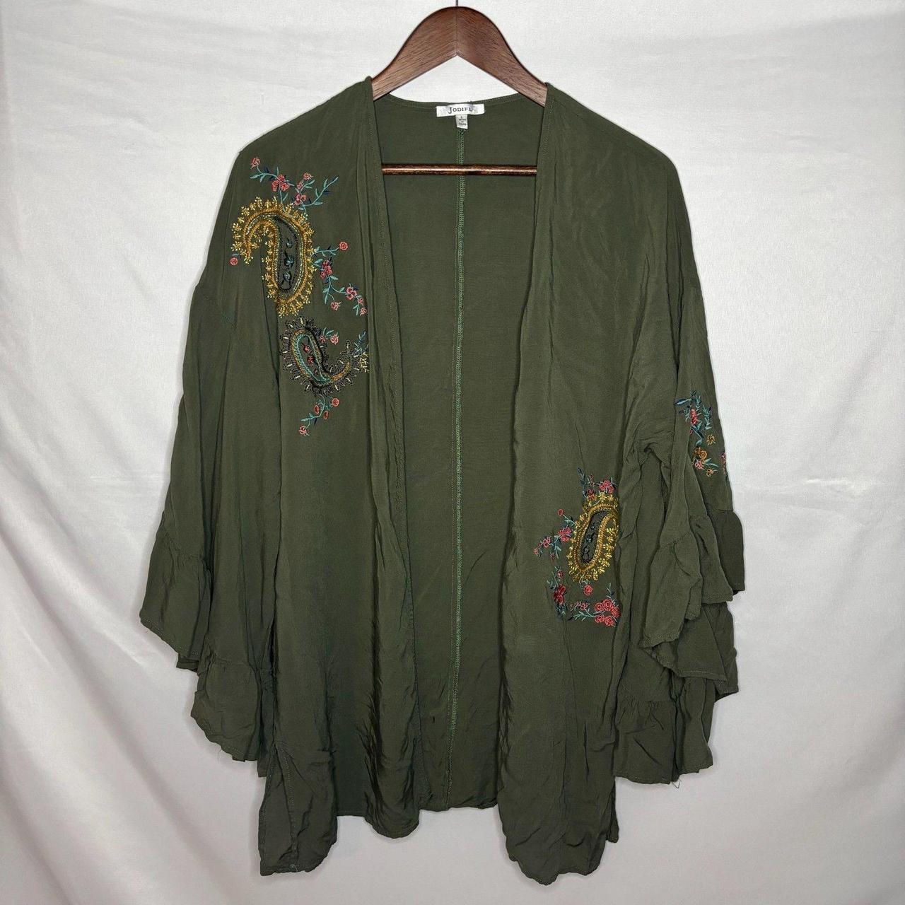 Source Unknown Women's Blouse - Green/Multi - L –… - image 1