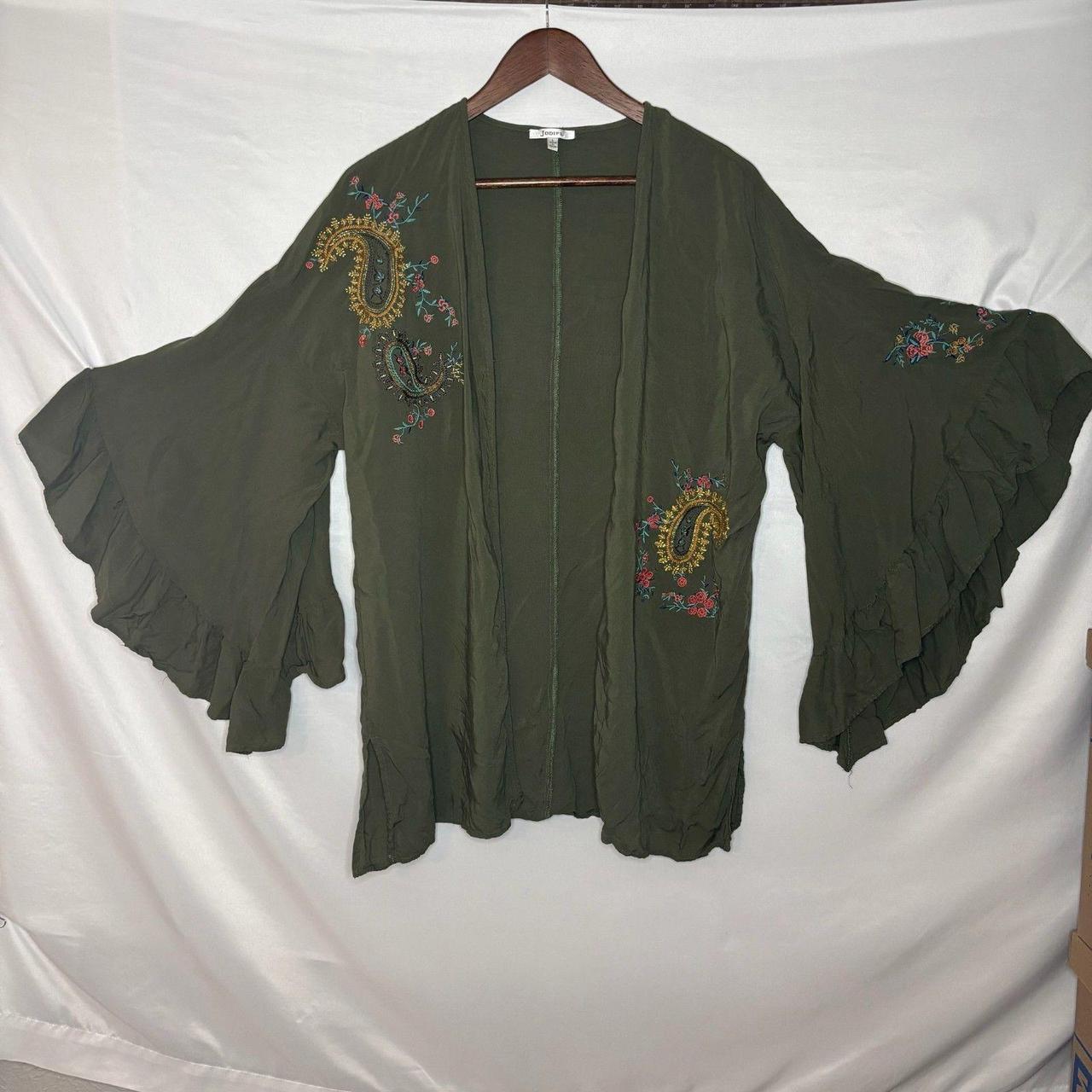 Source Unknown Women's Blouse - Green/Multi - L –… - image 5