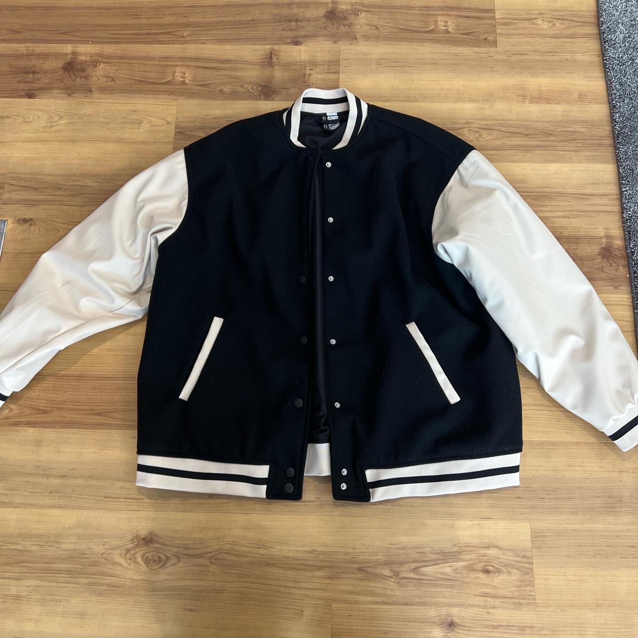 Women’s medium H&M varsity jacket; only worn once - Depop