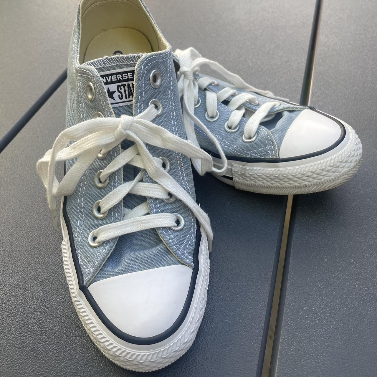 blue converse womens