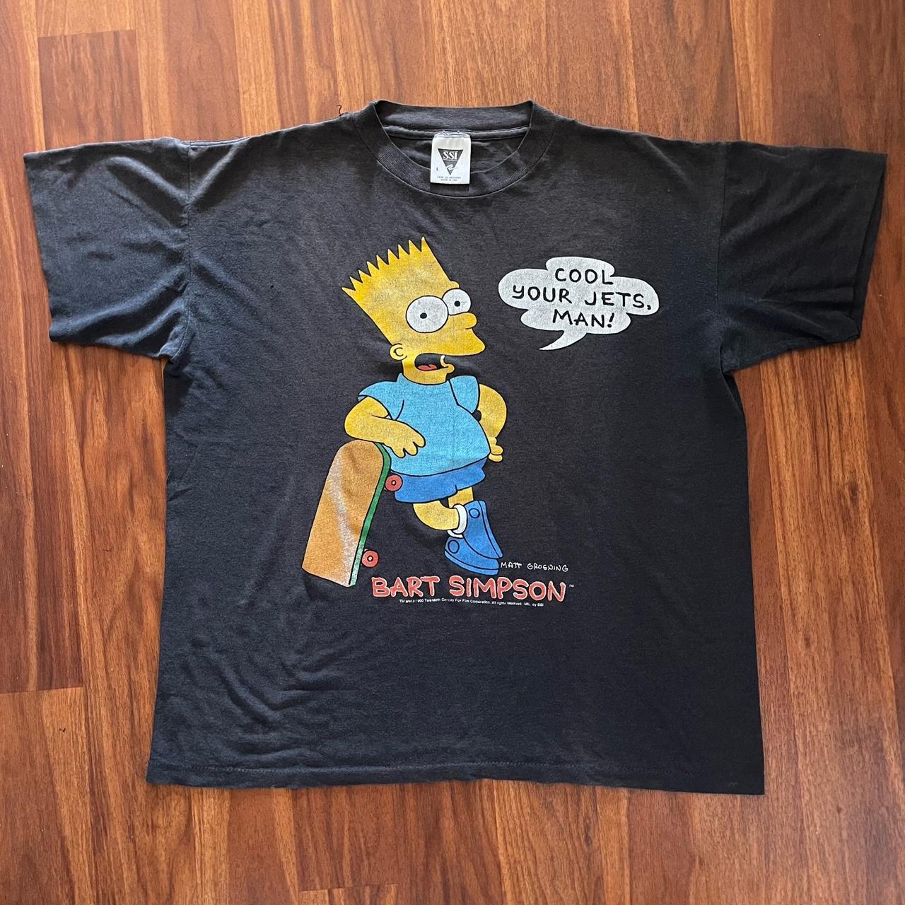 Vintage shipping Bart Simpson T Shirt Mens Size Large