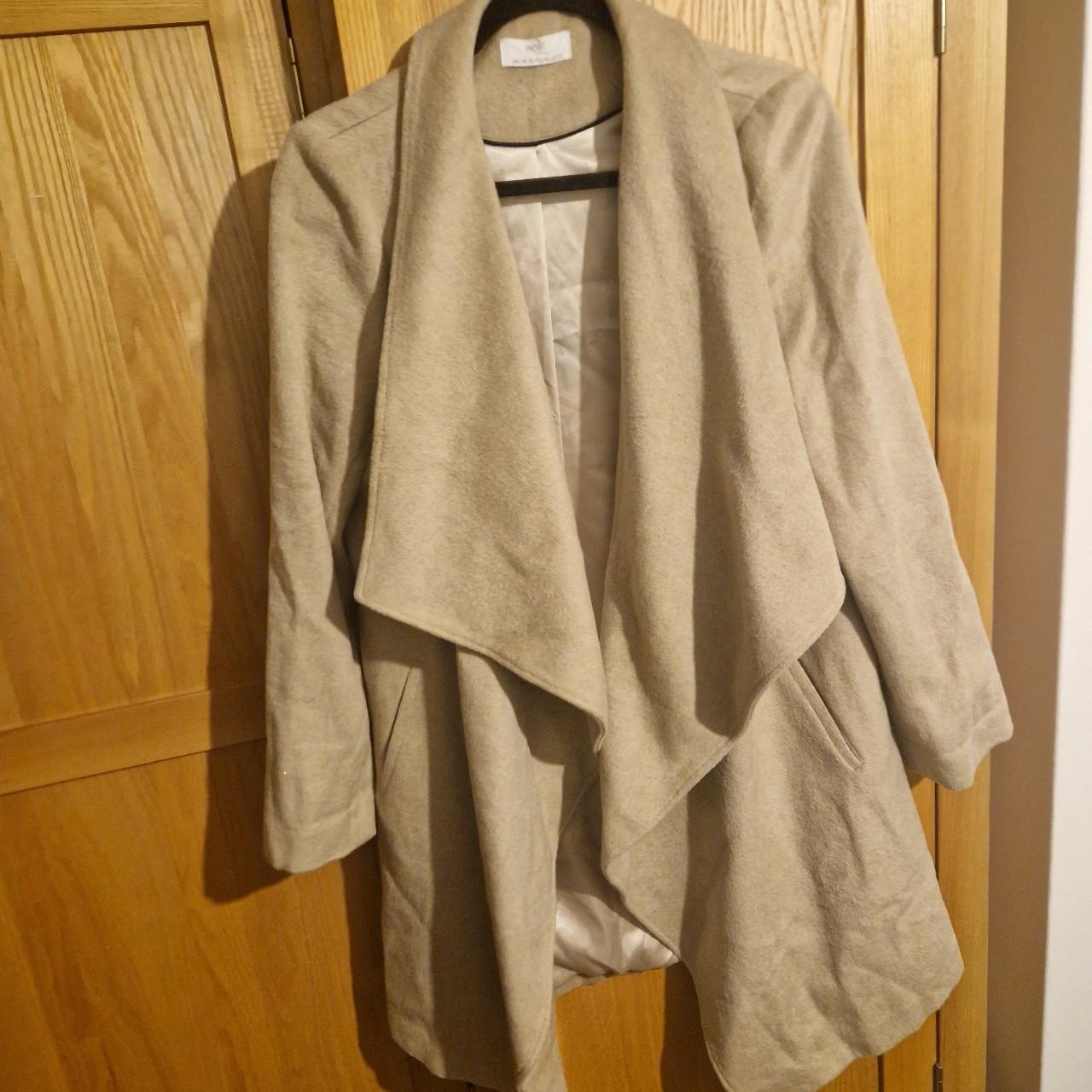 Wallis grey hotsell waterfall coat