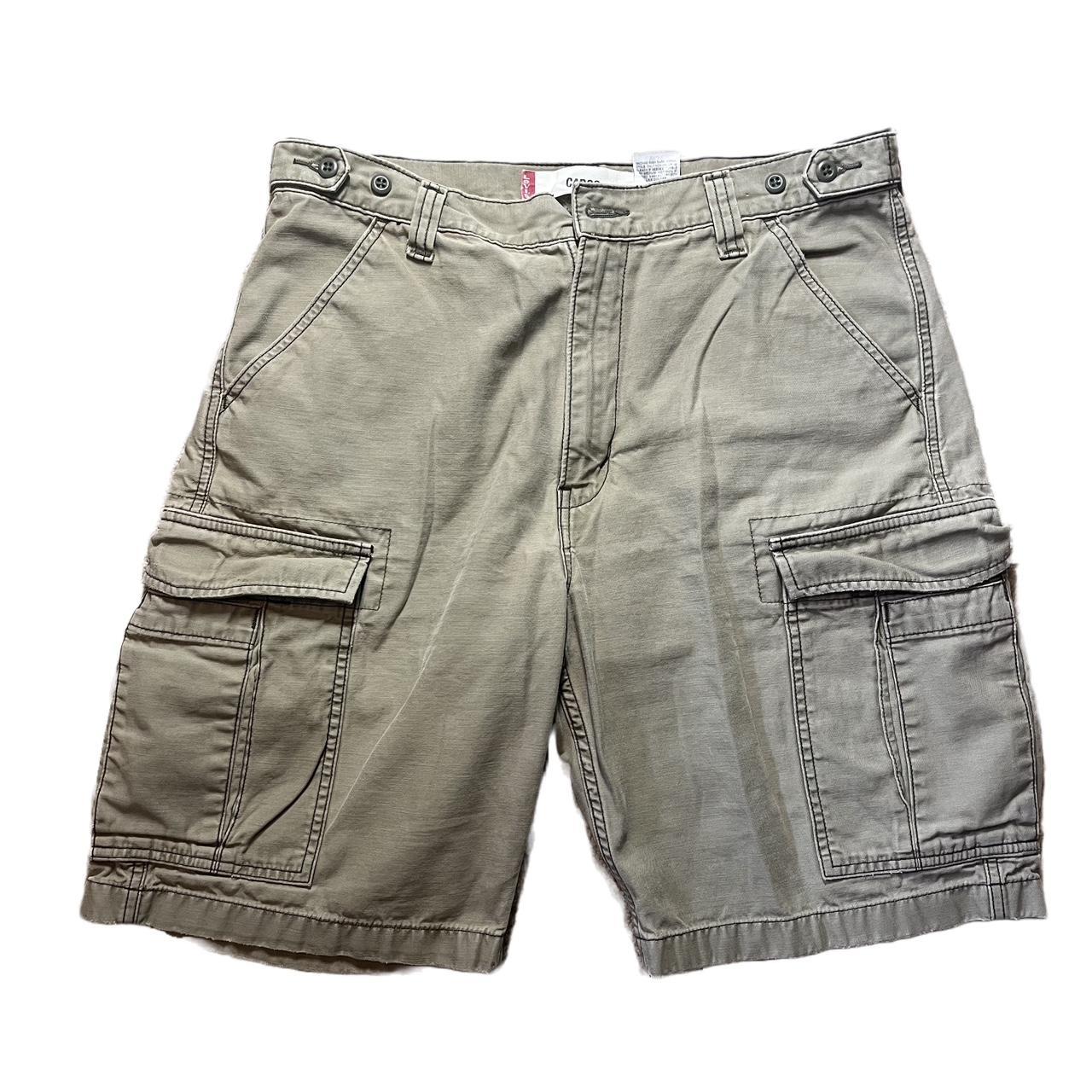 Levi's Men's Khaki and Tan Shorts | Depop