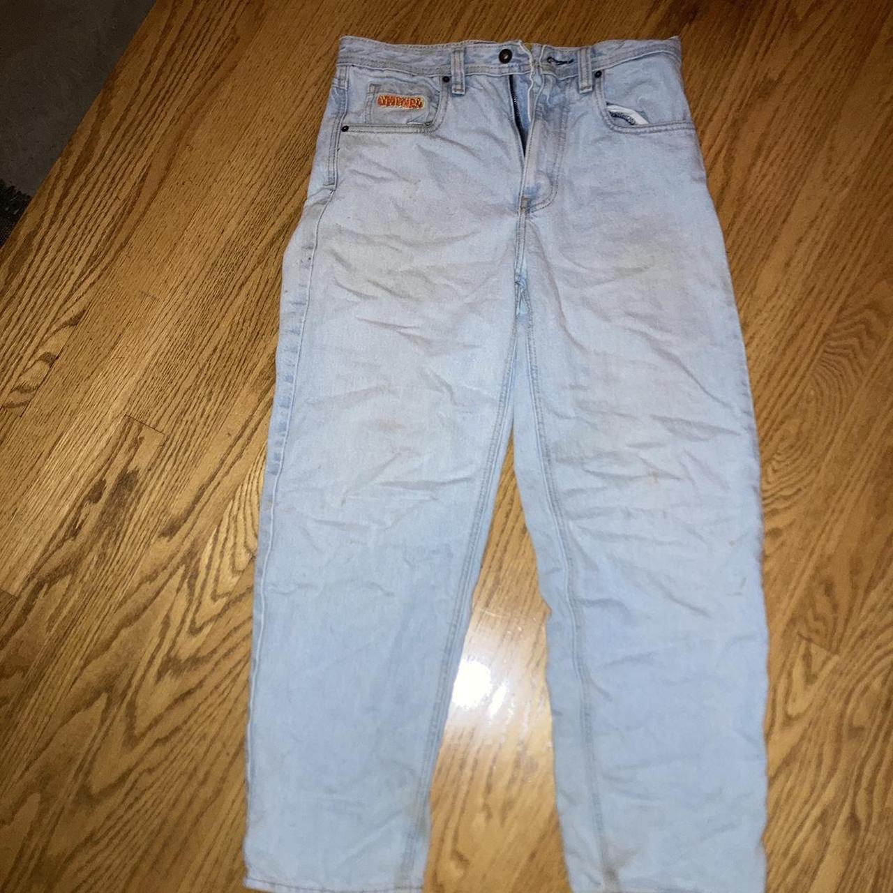 Empyre baggy skate jeans Blue light wash Size 28 Depop
