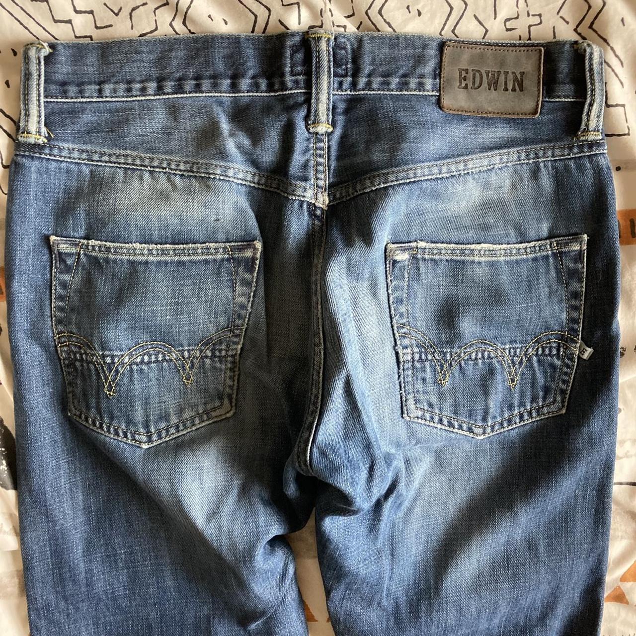 Edwin Tokyo Japan jeans Classic blue slim fit... - Depop