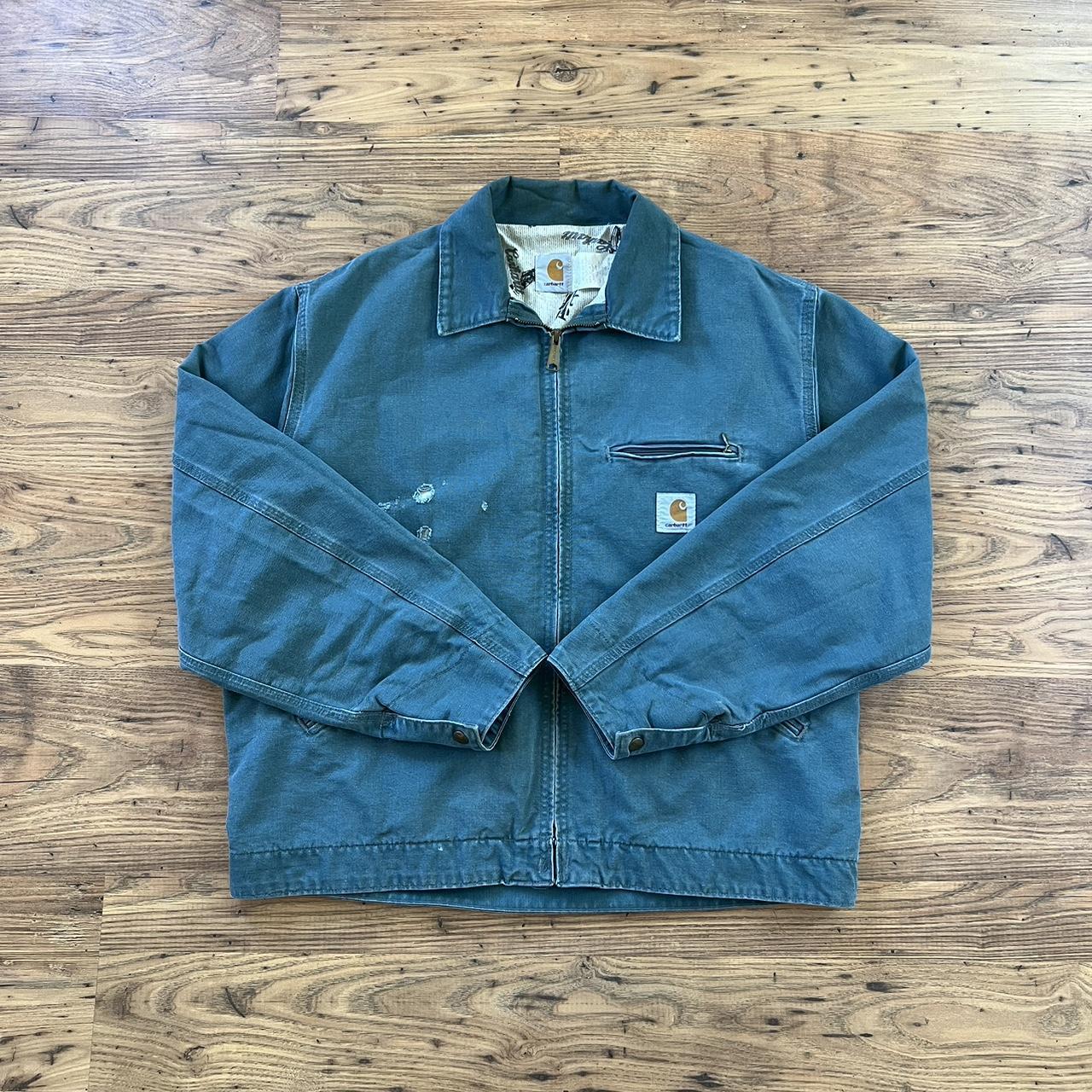 94 Carhartt Detroit Jacket Spruce Js1235 | eBay