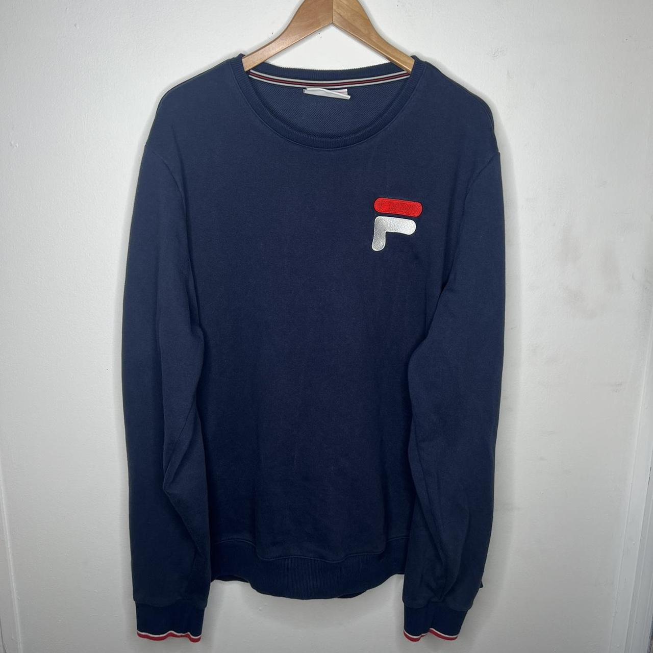 Fila men's french terry crewneck sweatshirt sale