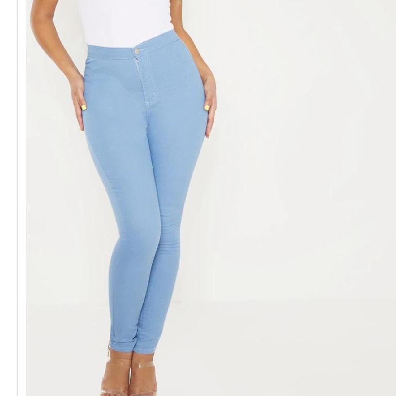 PrettyLittleThing Gray Denim Leggings & Jeggings for Women