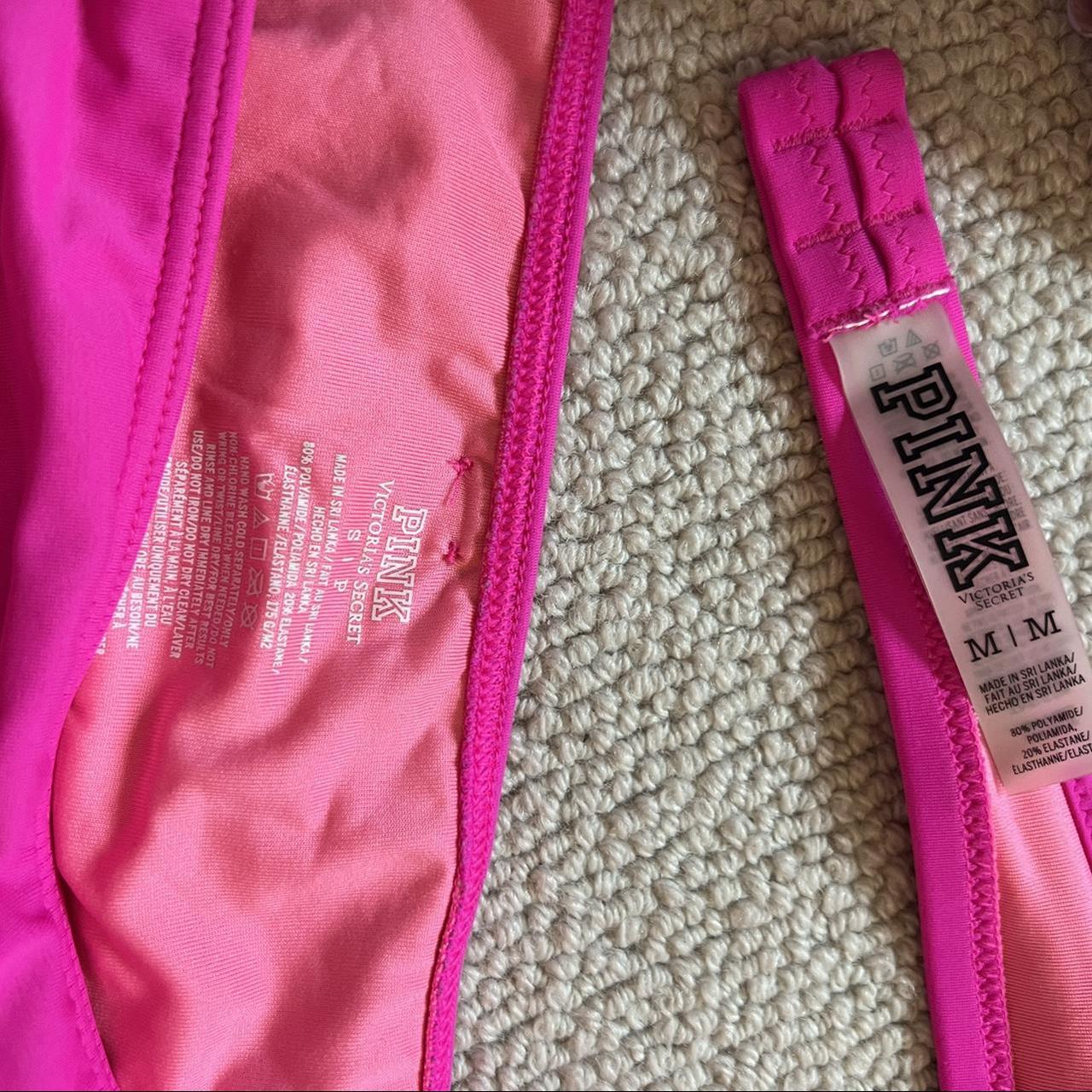 Victorias Secret Pink Bikini Set Bright Pink And Depop