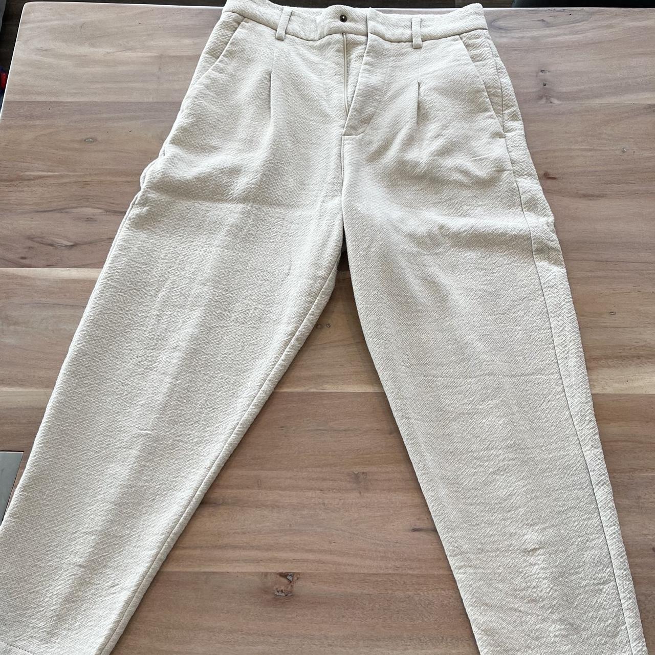 Zara Men's White Trousers | Depop