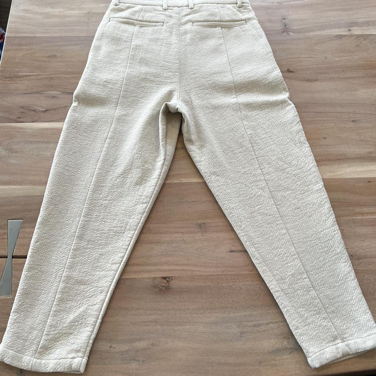 Zara Men's White Trousers Depop