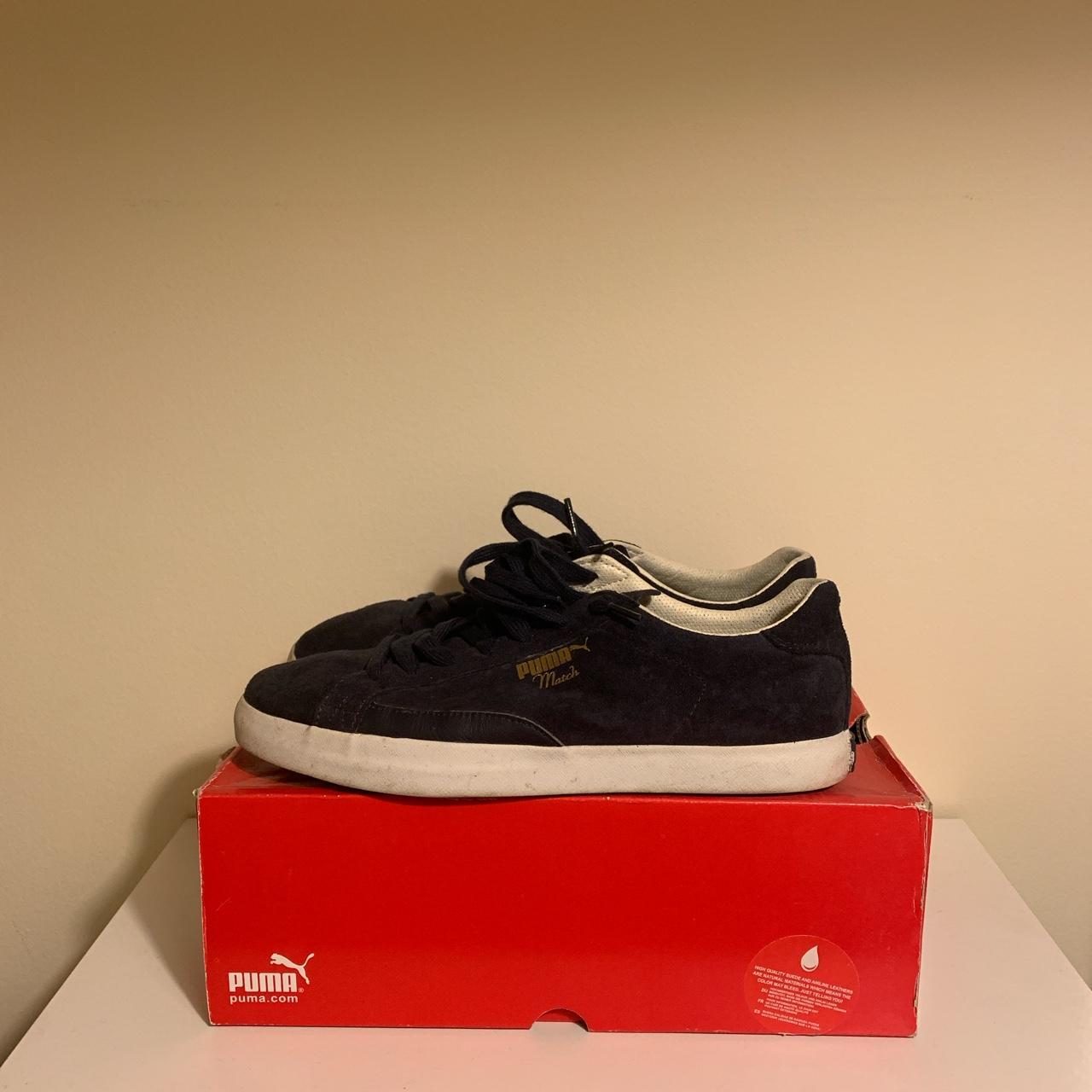 PUMA Match Vulc Sneaker Navy suede Excellent. Depop