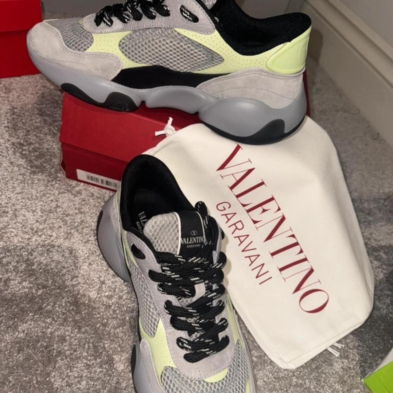 Valentino garavani Bubbleback Sneakers in grey - Depop