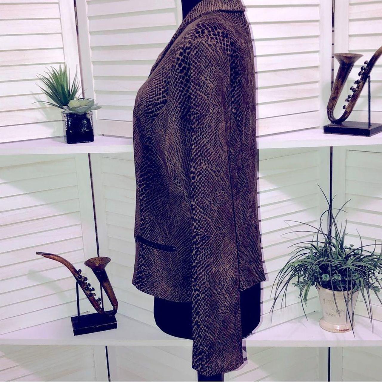 Y2K SAG HARBOR animal print blazer coat jacket.... Depop