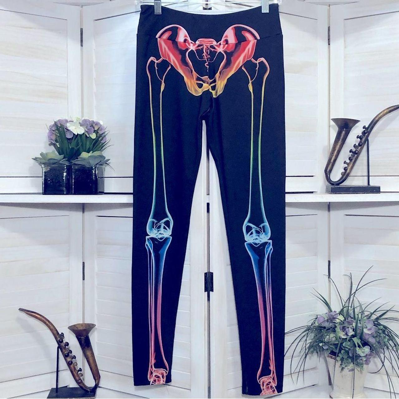 American Apparel Skeleton Glow in The Dark Halloween Leggings in Black for  Men | Lyst