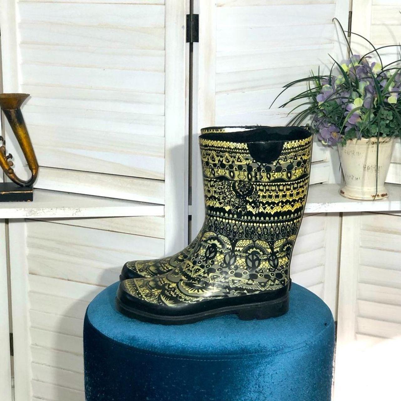 Boho rain boots best sale