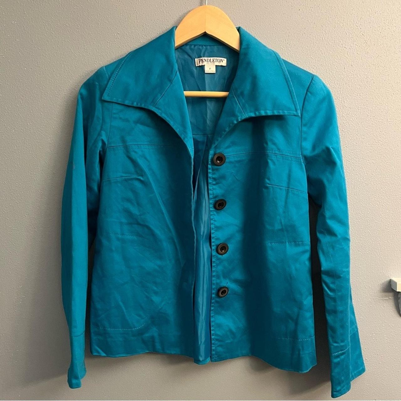 Pendleton Women's Petite Jacket - Blue - S – Vint… - image 1