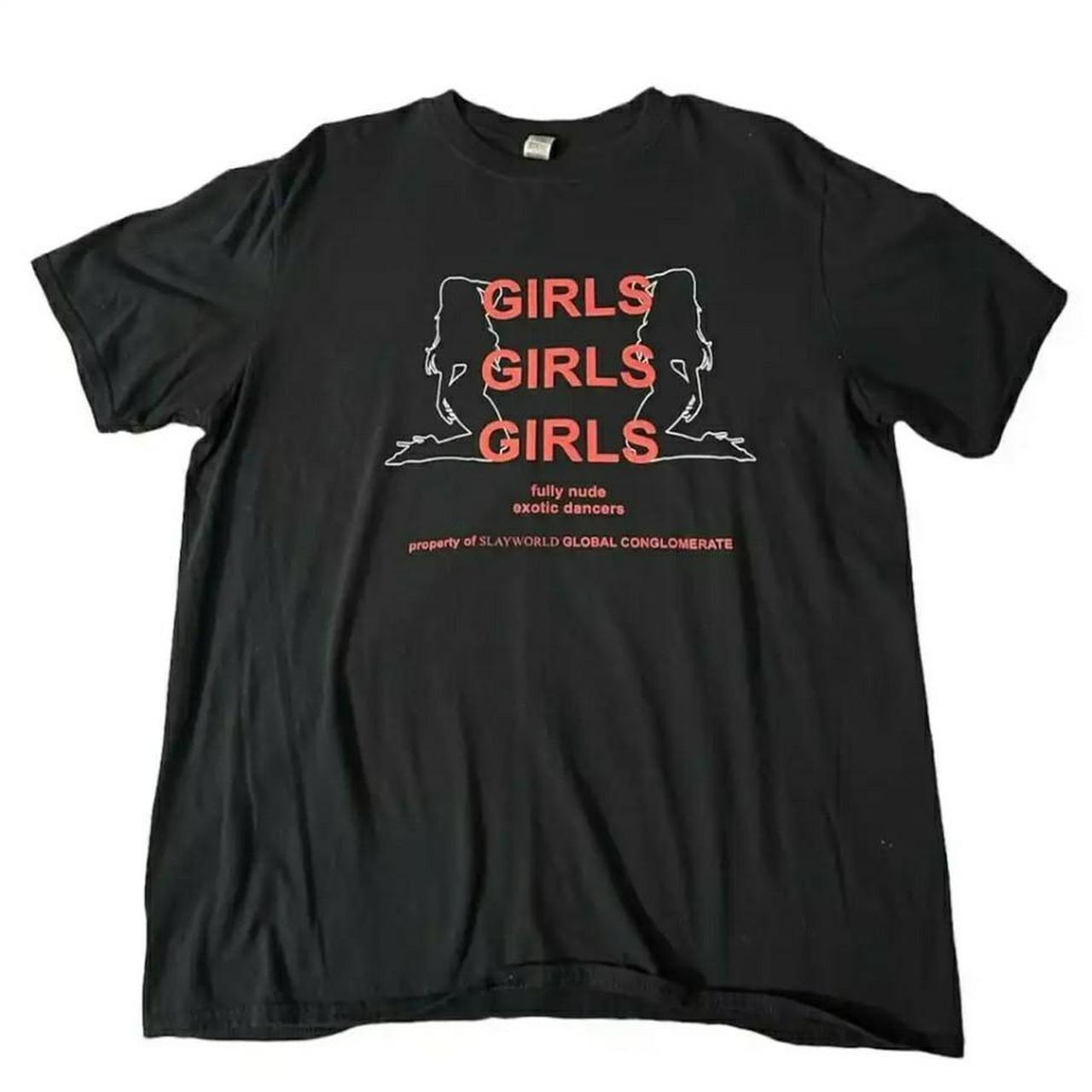 Original (RARE) Slayworld Girls Girls Girls Tee... - Depop