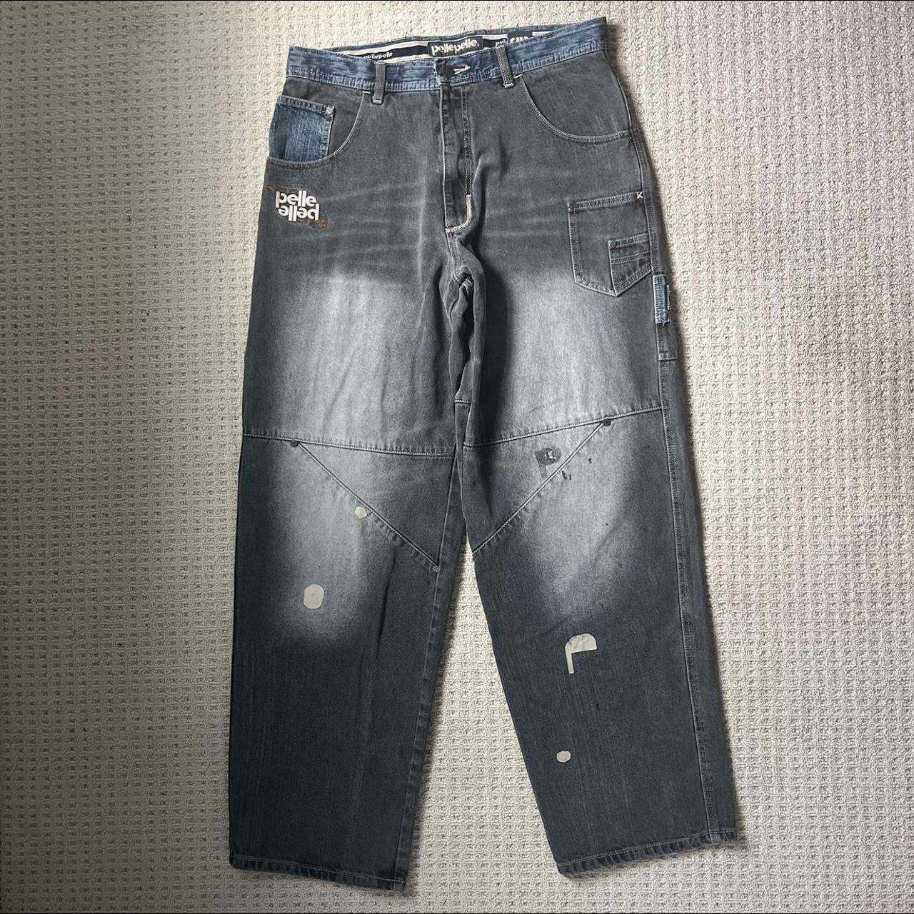 Pelle Pelle Men's Black Jeans | Depop