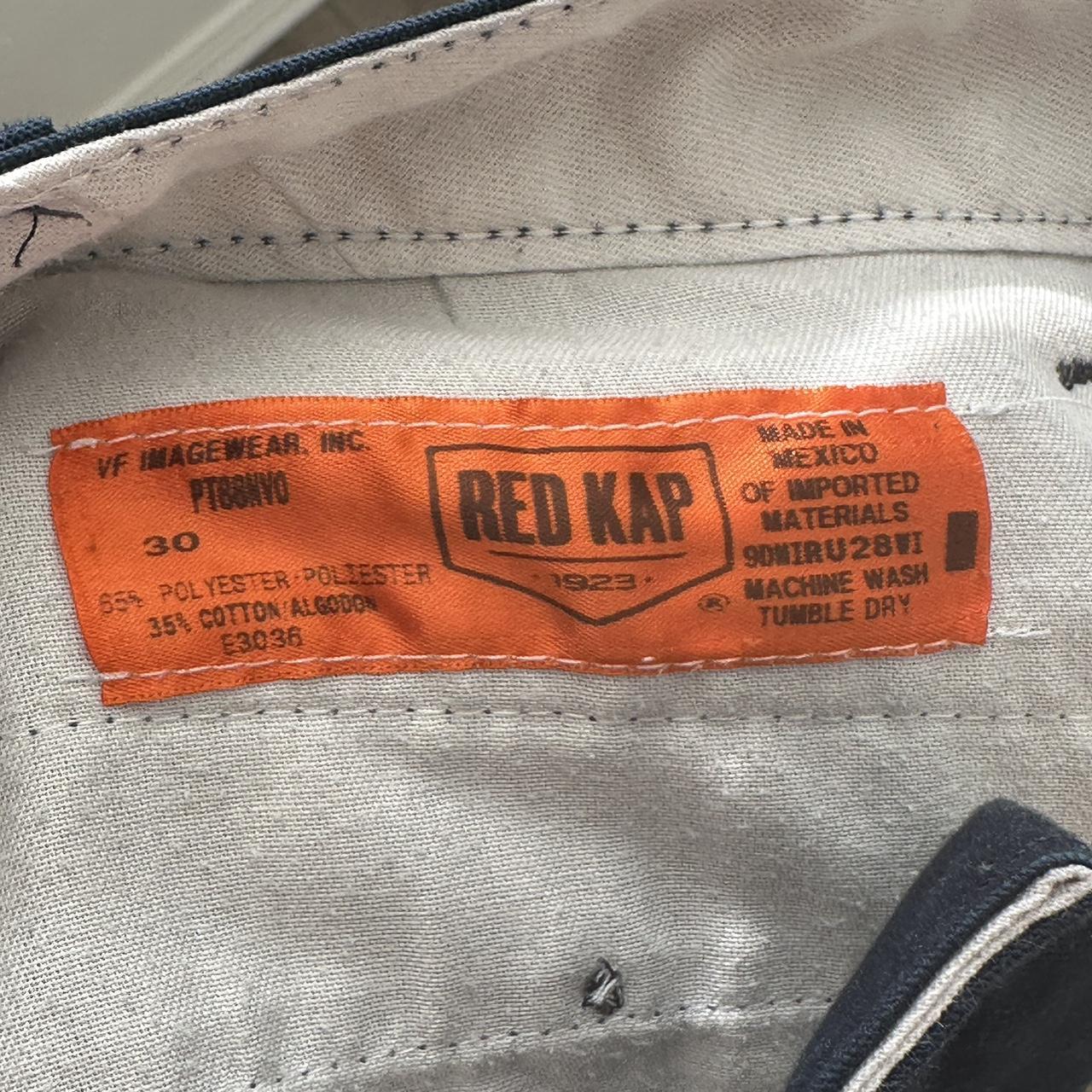 red kap cargo pants nothing too special solid for... - Depop